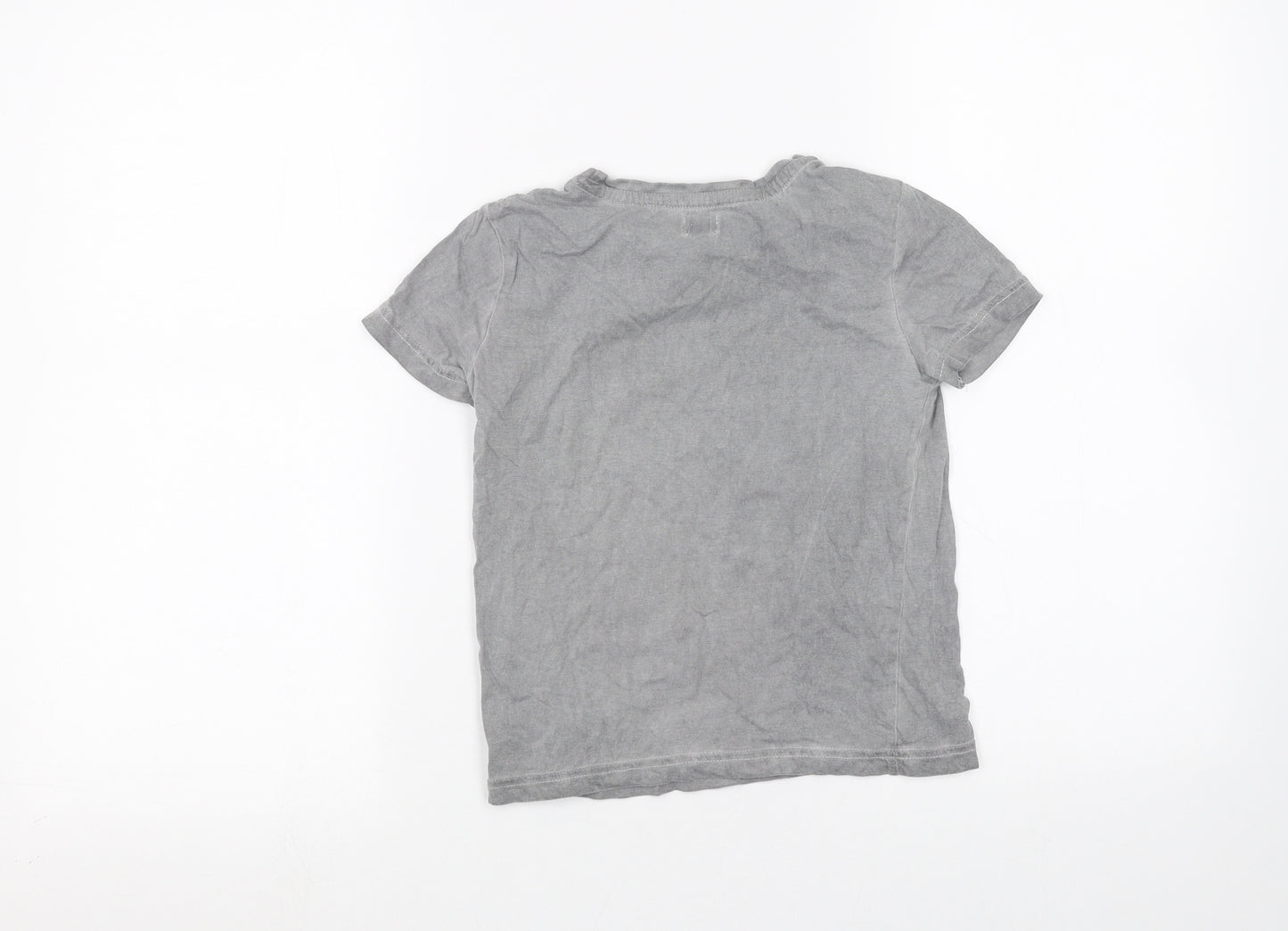 F&F Boys Grey   Basic T-Shirt Size 5-6 Years