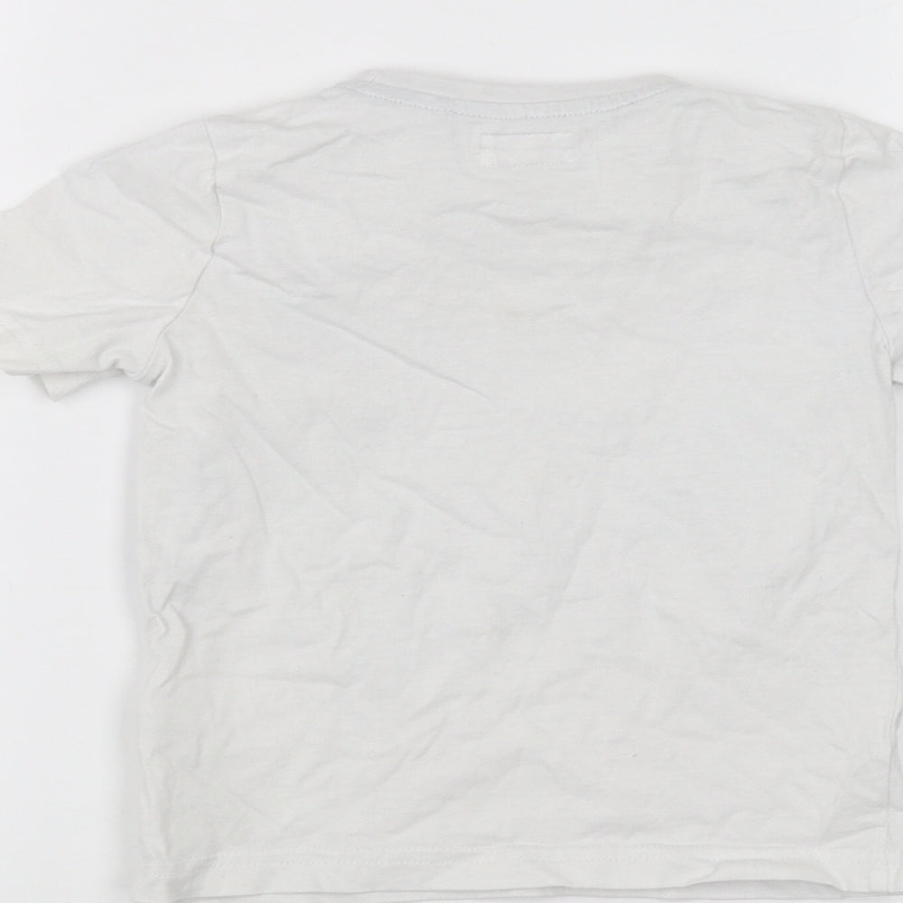 TU Boys White   Basic T-Shirt Size 3 Years