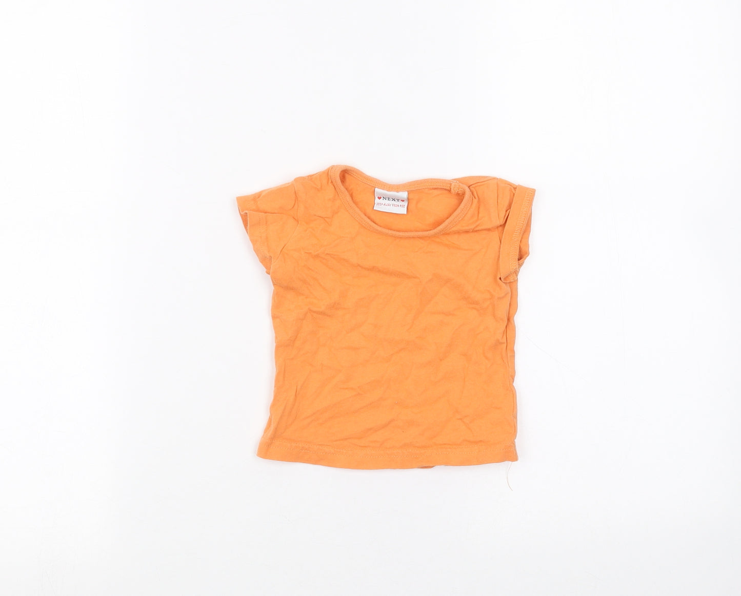 NEXT Baby Orange   Basic T-Shirt Size 3-6 Months