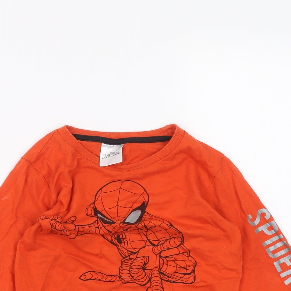 Spiderman Boys Red   Basic T-Shirt Size 4-5 Years