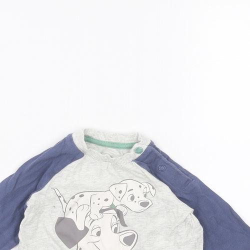 Disney Baby Grey   Basic T-Shirt Size 3-6 Months