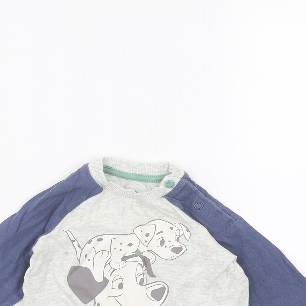 Disney Baby Grey   Basic T-Shirt Size 3-6 Months