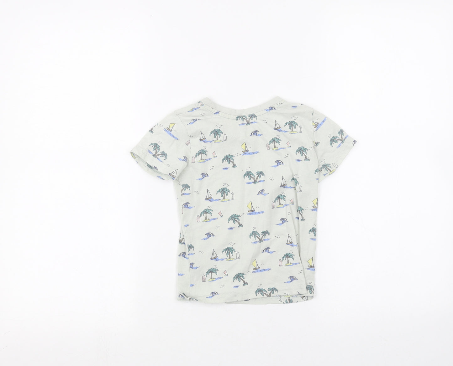 Primark Boys Green   Basic T-Shirt Size 2-3 Years