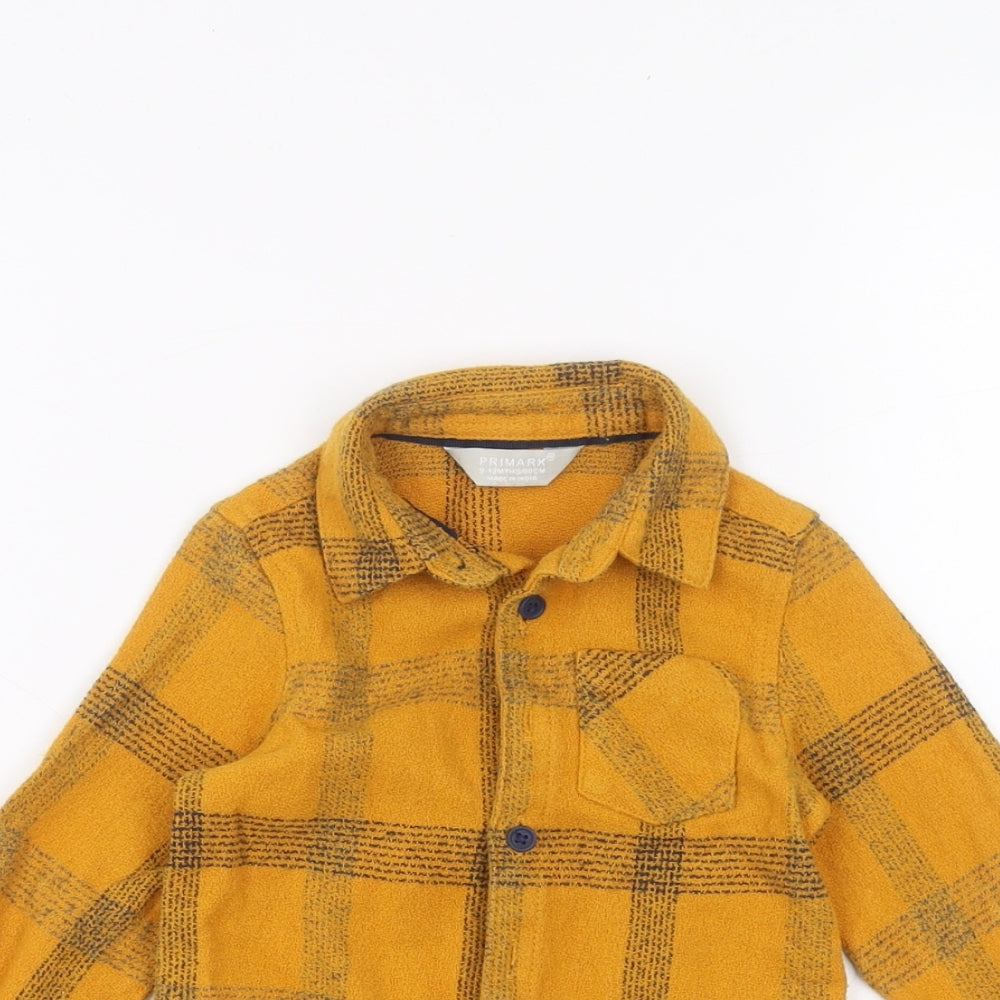 Primark Baby Orange   Basic Button-Up Size 9-12 Months