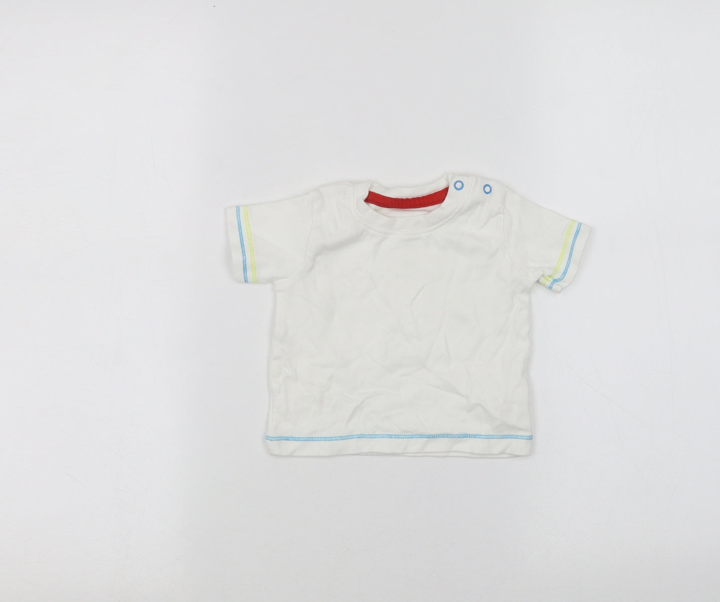 George Baby White   Basic T-Shirt Size 3-6 Months