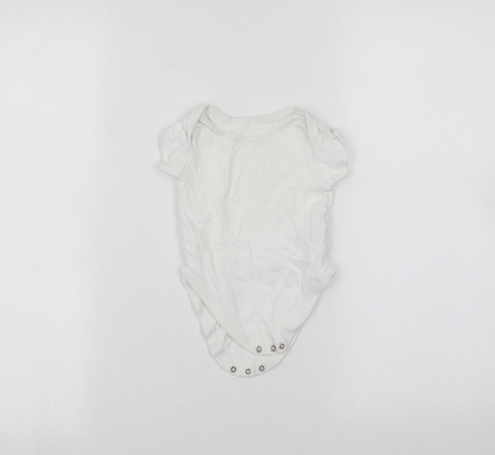 George Baby White Babygrow One-Piece Size 3-6 Months