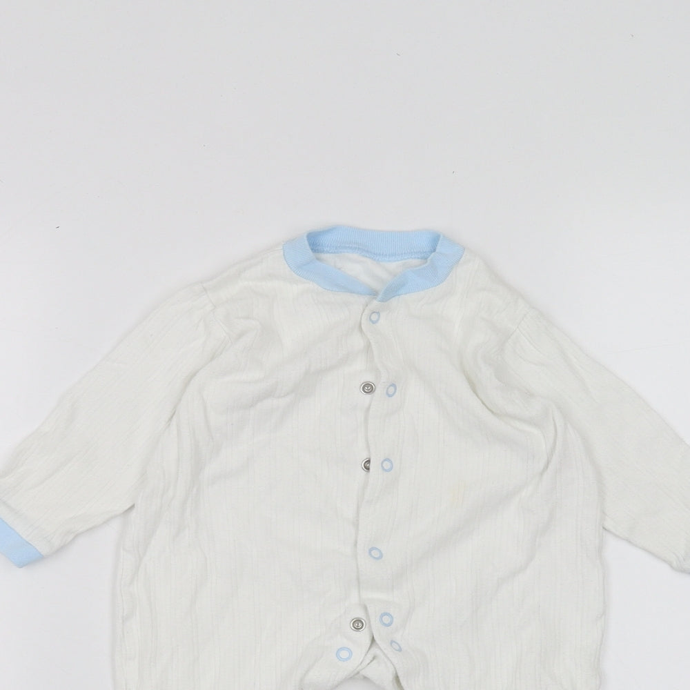 Marks and Spencer Baby White   Coverall One-Piece Size 3-6 Months
