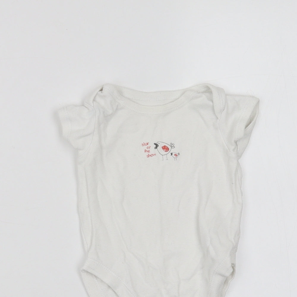 George Baby White   Babygrow One-Piece Size 3-6 Months