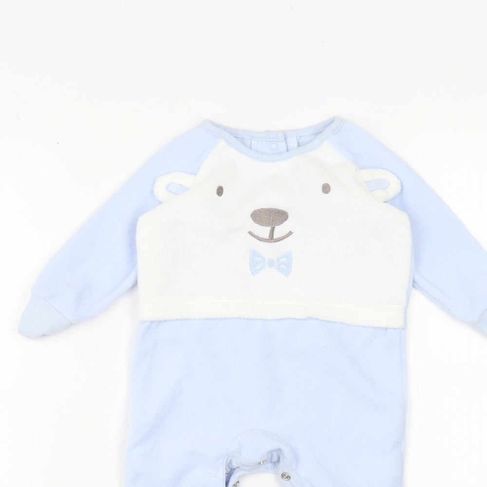 Matalan Baby Blue   Coverall One-Piece Size 3-6 Months