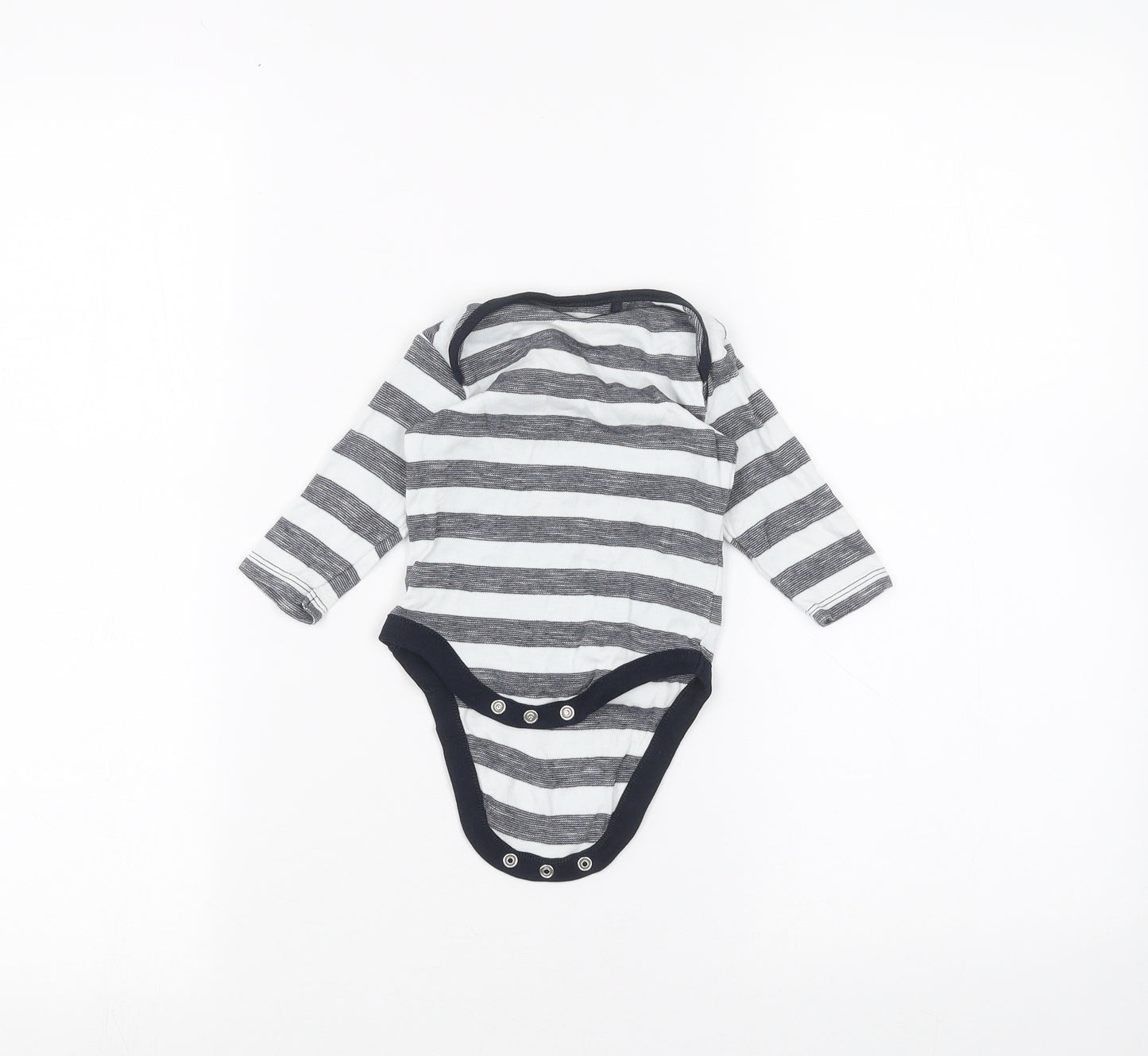 NEXT Baby White Striped  Babygrow One-Piece Size 3-6 Months