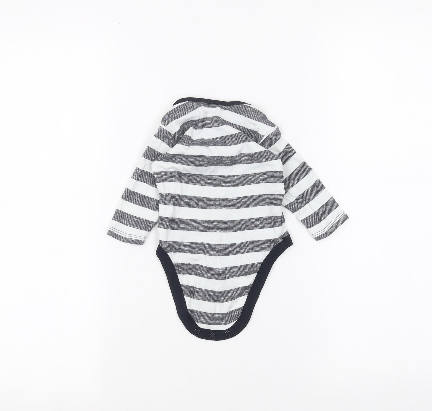 NEXT Baby White Striped  Babygrow One-Piece Size 3-6 Months