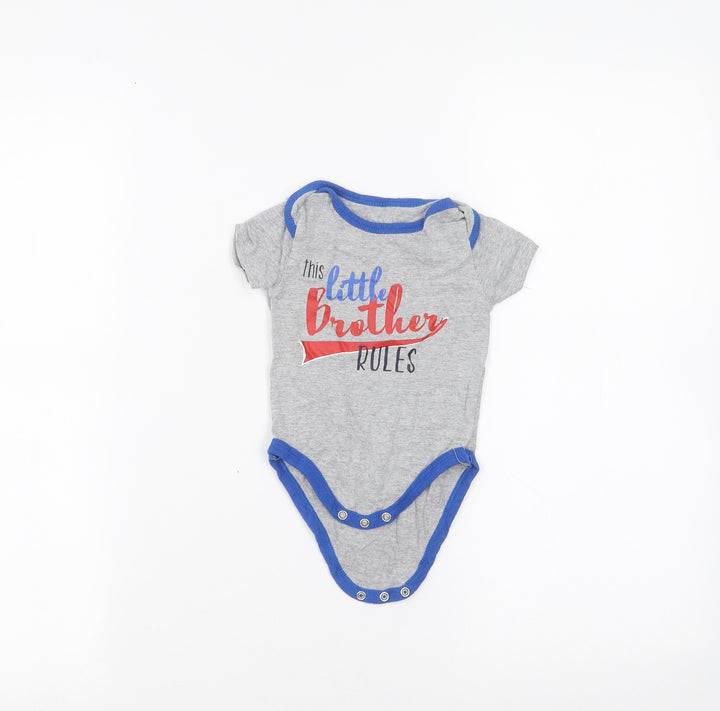 PEP&CO Baby Grey Babygrow One-Piece Size 3-6 Months