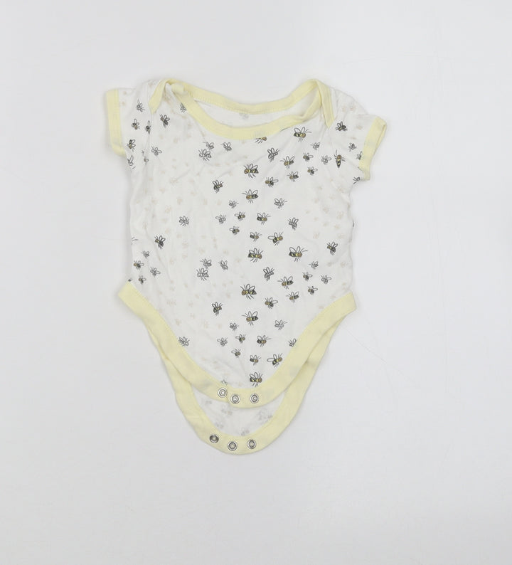 George Baby White Babygrow One-Piece Size 3-6 Months