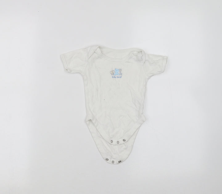 Mothercare Baby White Babygrow One-Piece Size 3-6 Months