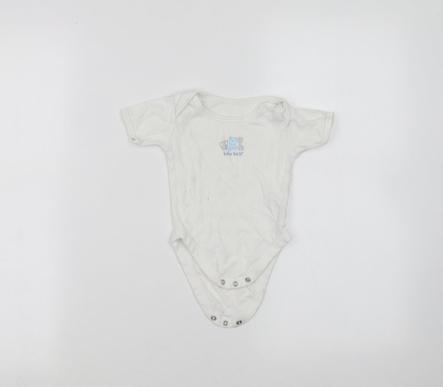 Mothercare Baby White   Babygrow One-Piece Size 3-6 Months
