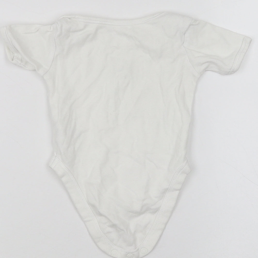 Mothercare Baby White   Babygrow One-Piece Size 3-6 Months