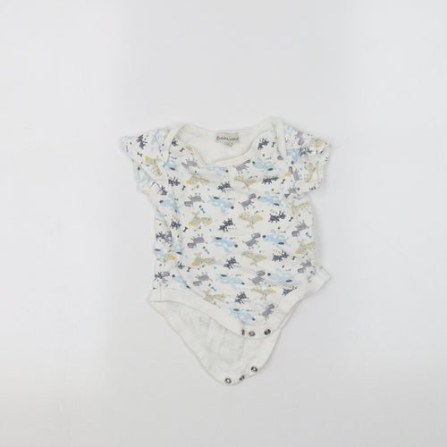 Babaluno Baby White   Babygrow One-Piece Size 3-6 Months