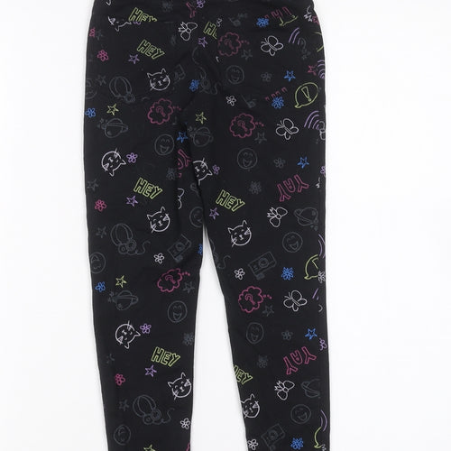 Matalan Girls Black   Sweatpants Trousers Size 8 Years
