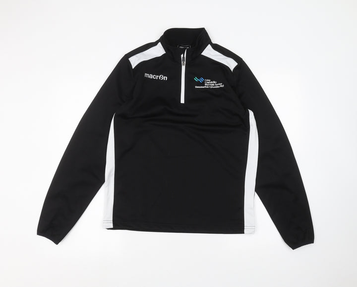 Macron Mens Black Pullover Jumper Size S