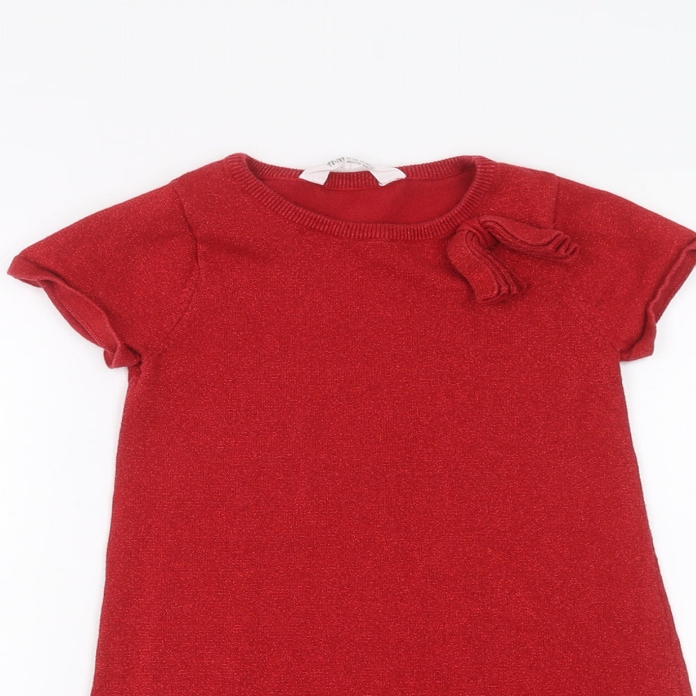 H&M Girls Red   A-Line  Size 7-8 Years
