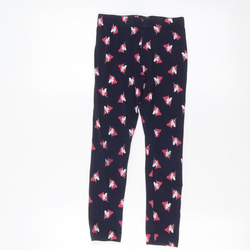 Primark Girls Blue   Jegging Trousers Size 8-9 Years - Unicorn leggings