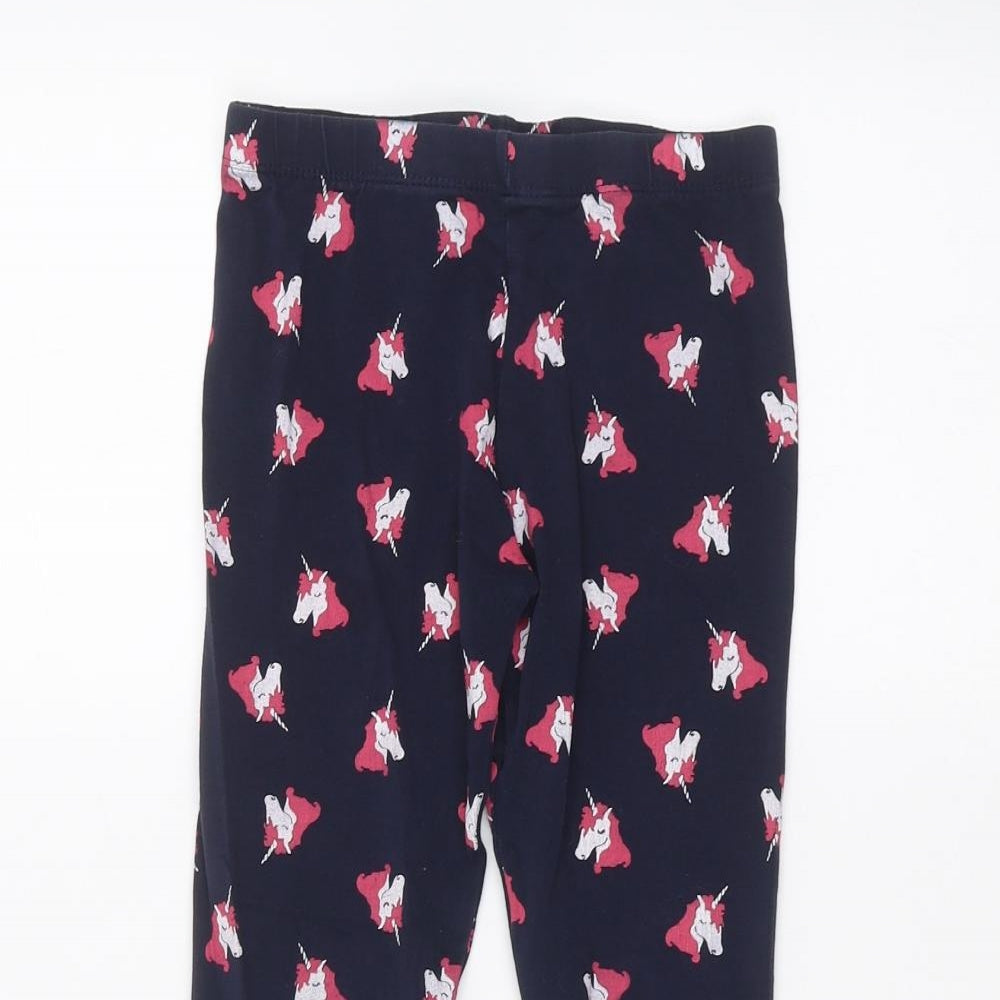 Primark Girls Blue   Jegging Trousers Size 8-9 Years - Unicorn leggings