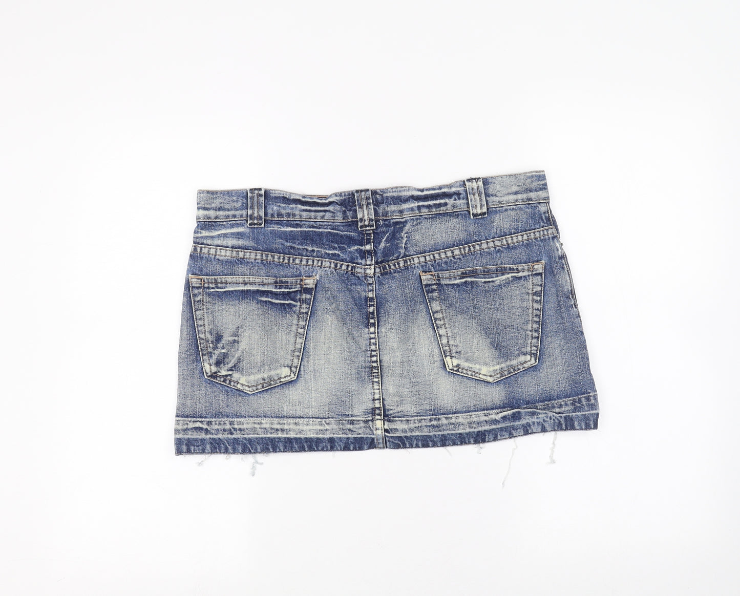 Warehouse Womens Blue  Denim Mini Skirt Size 14