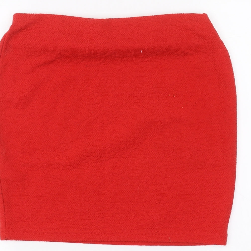 New Look Womens Red   Mini Skirt Size 12