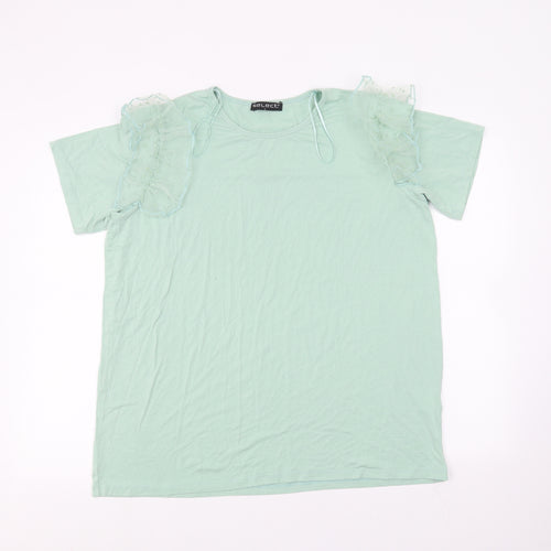 Select Womens Green   Basic T-Shirt Size L
