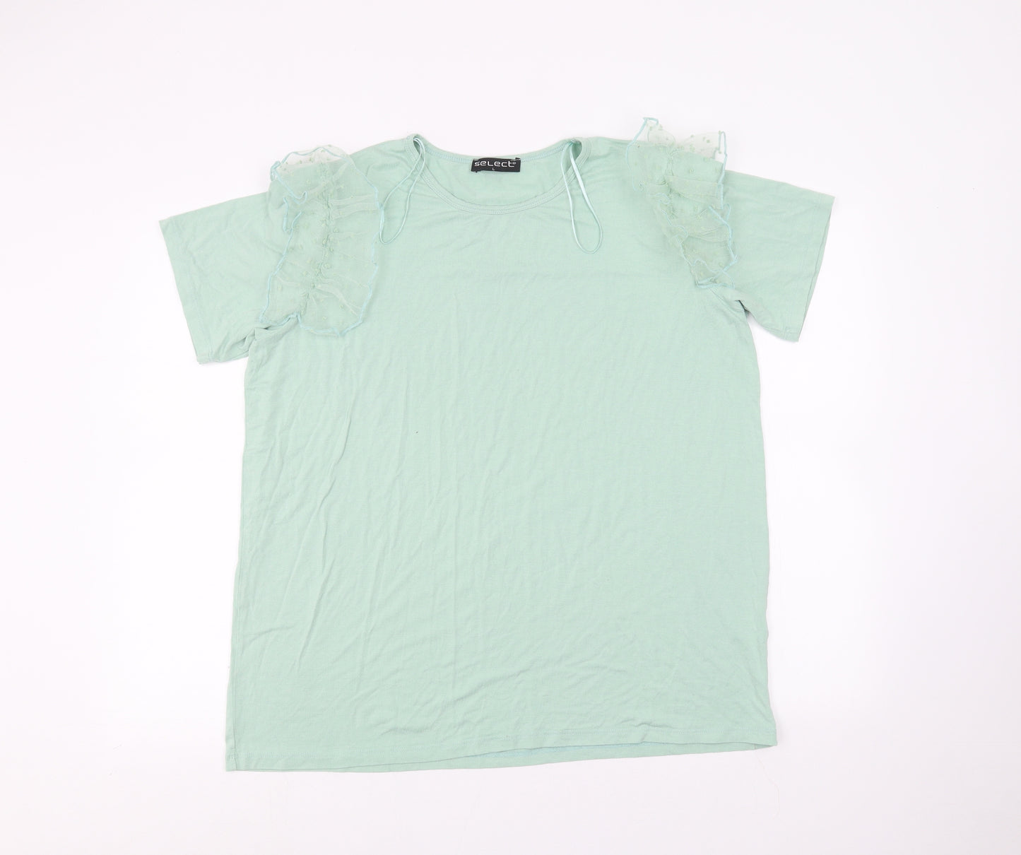 Select Womens Green   Basic T-Shirt Size L