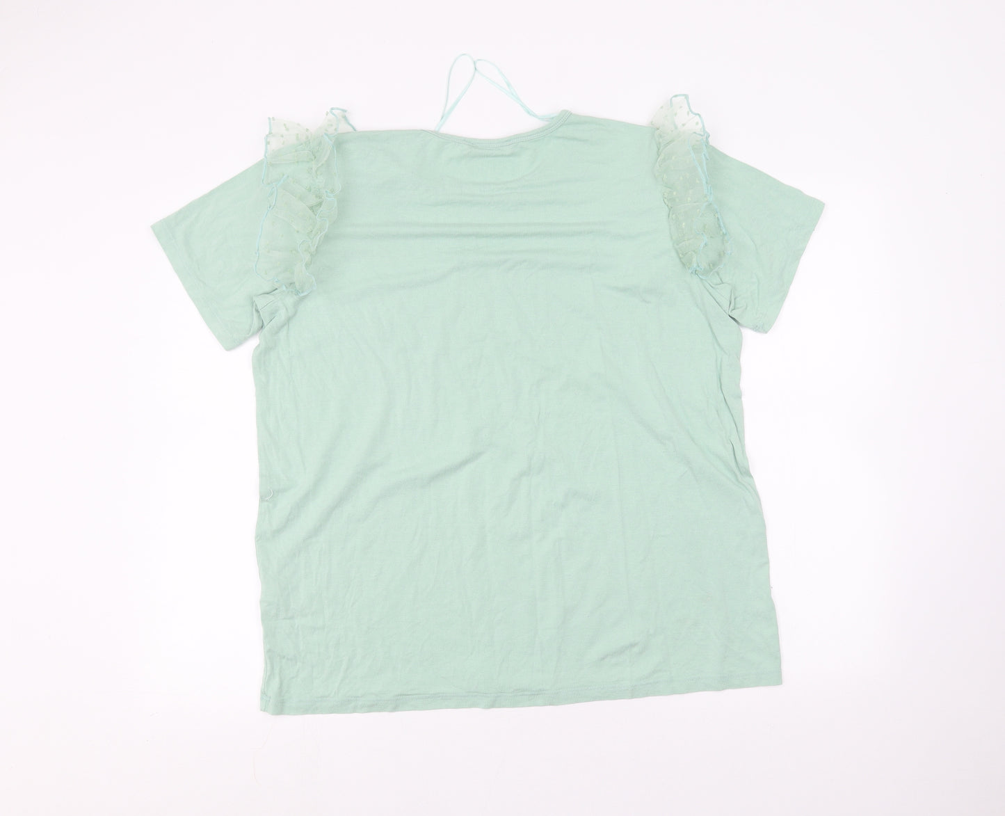Select Womens Green   Basic T-Shirt Size L