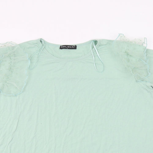 Select Womens Green   Basic T-Shirt Size L