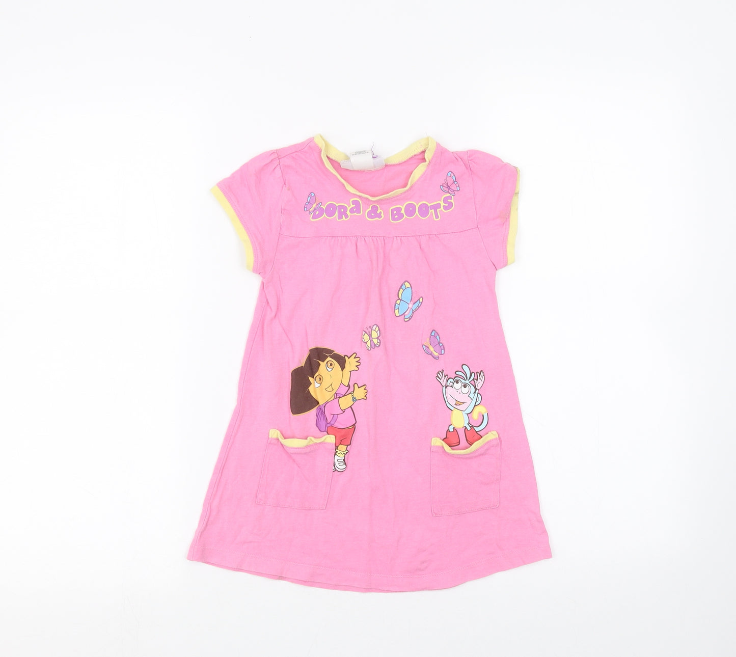 Dora the Explorer Girls Pink   A-Line  Size 4 Years  - Dora The Explorer