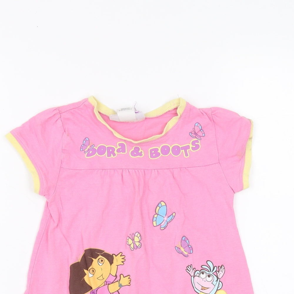 Dora the Explorer Girls Pink   A-Line  Size 4 Years  - Dora The Explorer