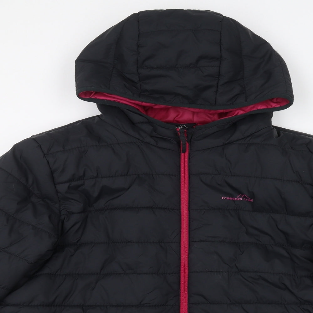 Freedom trail Womens Black   Puffer Jacket Coat Size 18