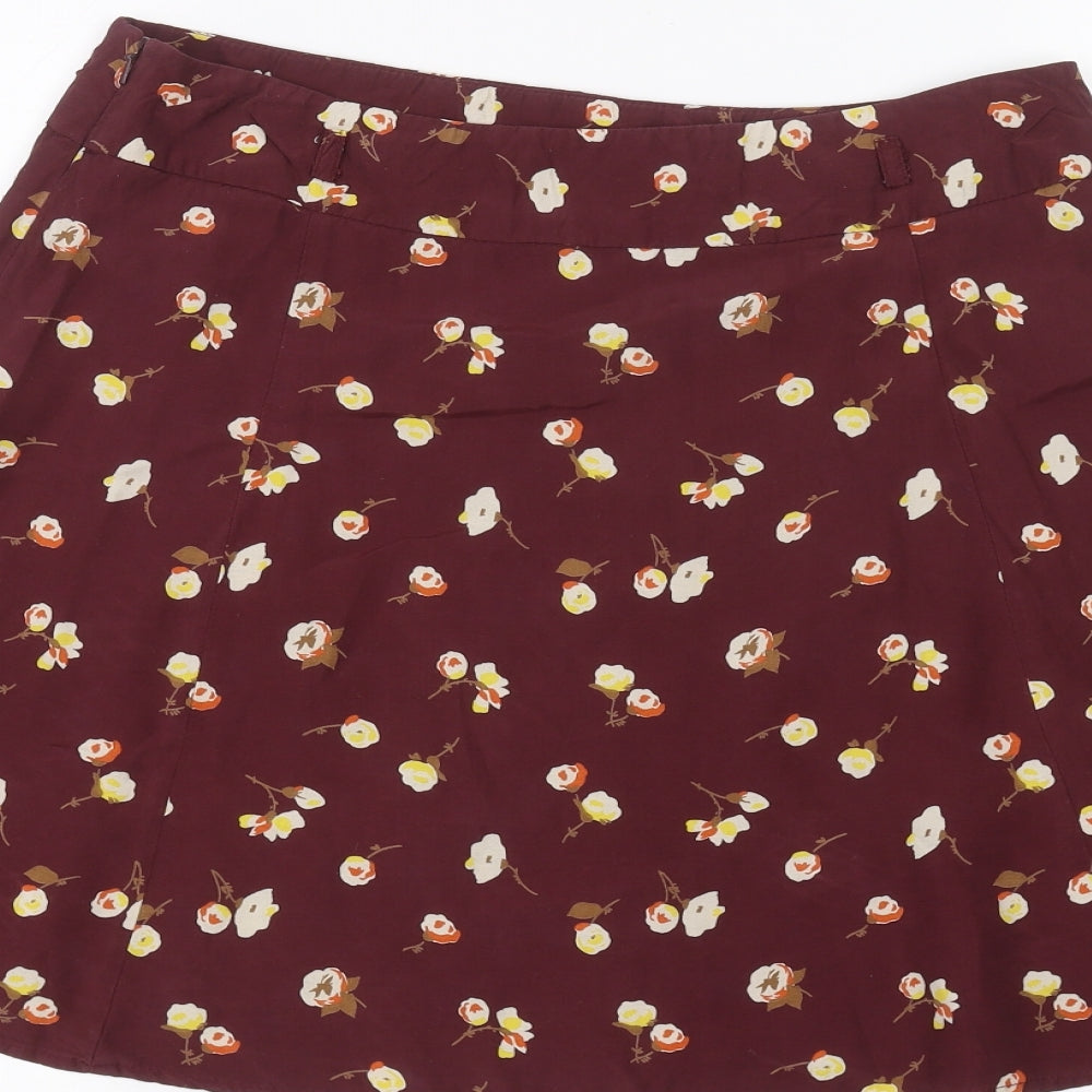 NEXT Womens Red   A-Line Skirt Size 12