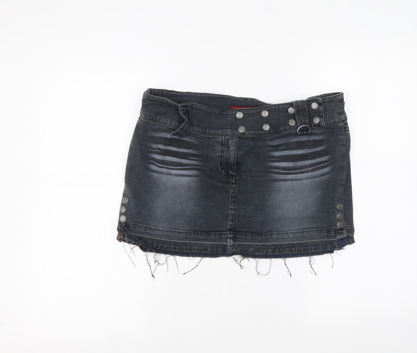 River Island Womens Blue  Denim Mini Skirt Size 12