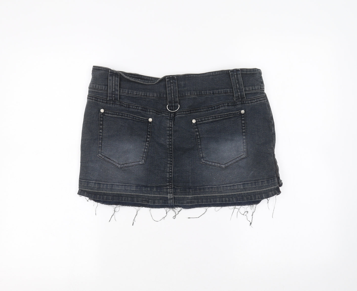 River Island Womens Blue  Denim Mini Skirt Size 12