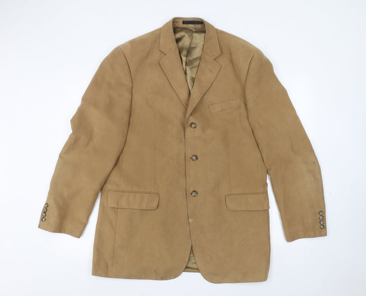 Preworn Mens Brown   Jacket Suit Jacket Size 40