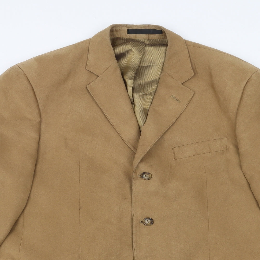 Preworn Mens Brown   Jacket Suit Jacket Size 40