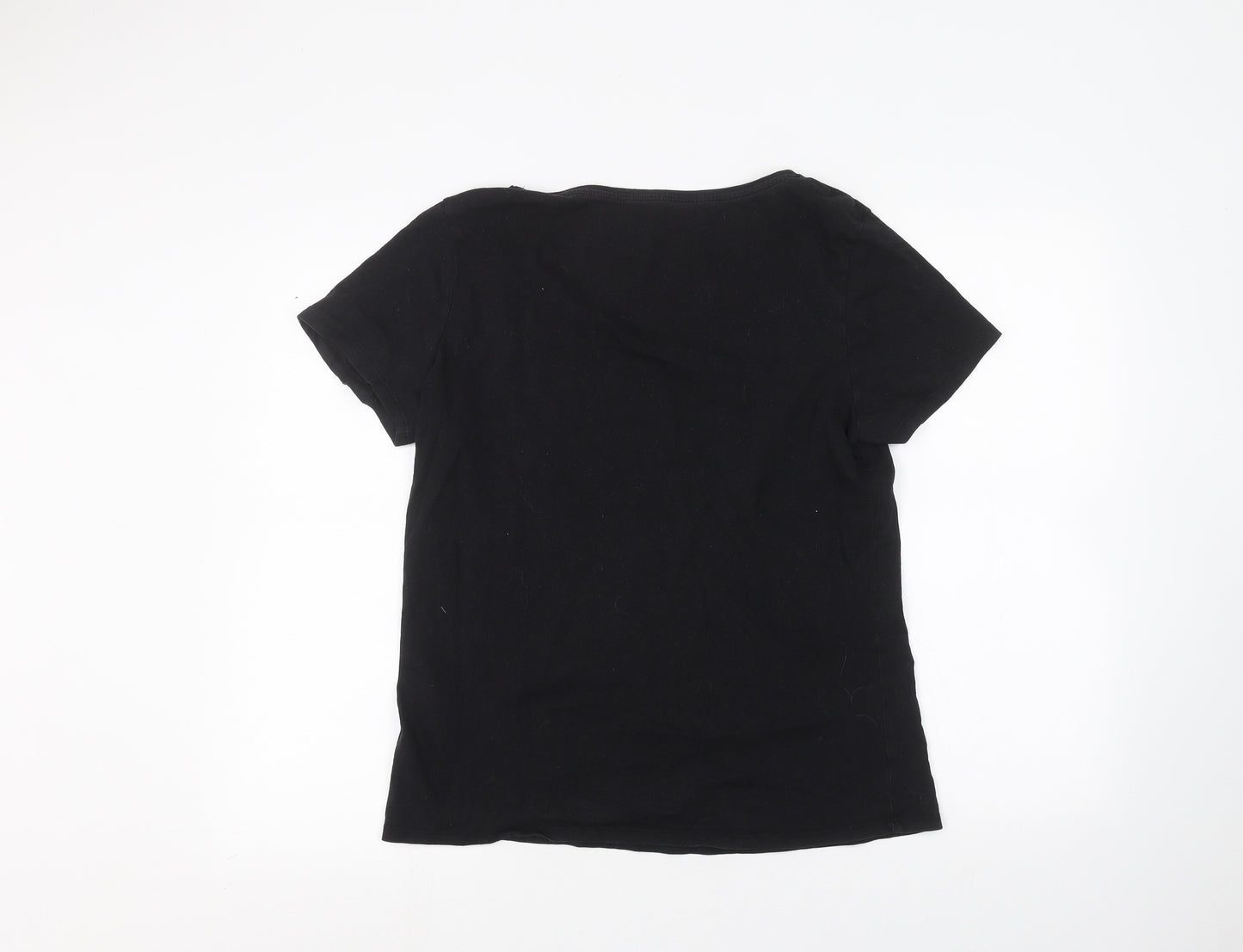 Primark Womens Black   Basic T-Shirt Size 18