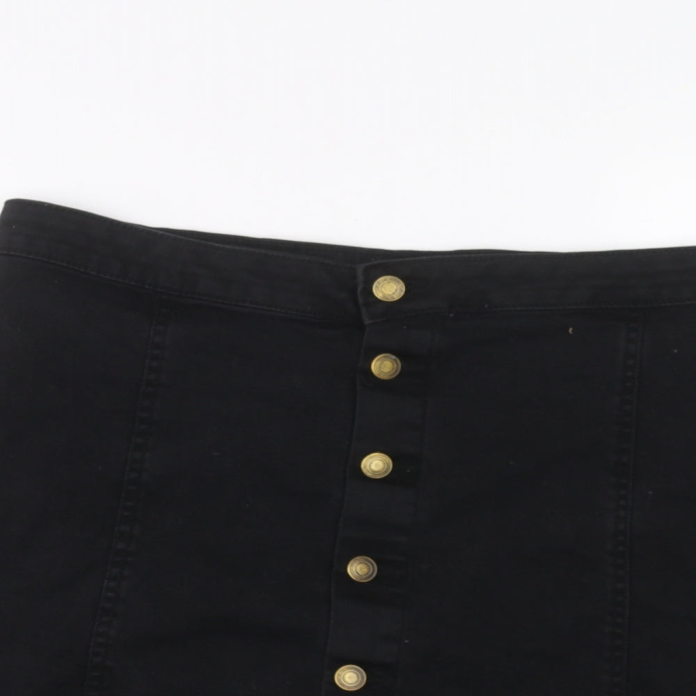 PEP&CO Womens Black   Mini Skirt Size 16