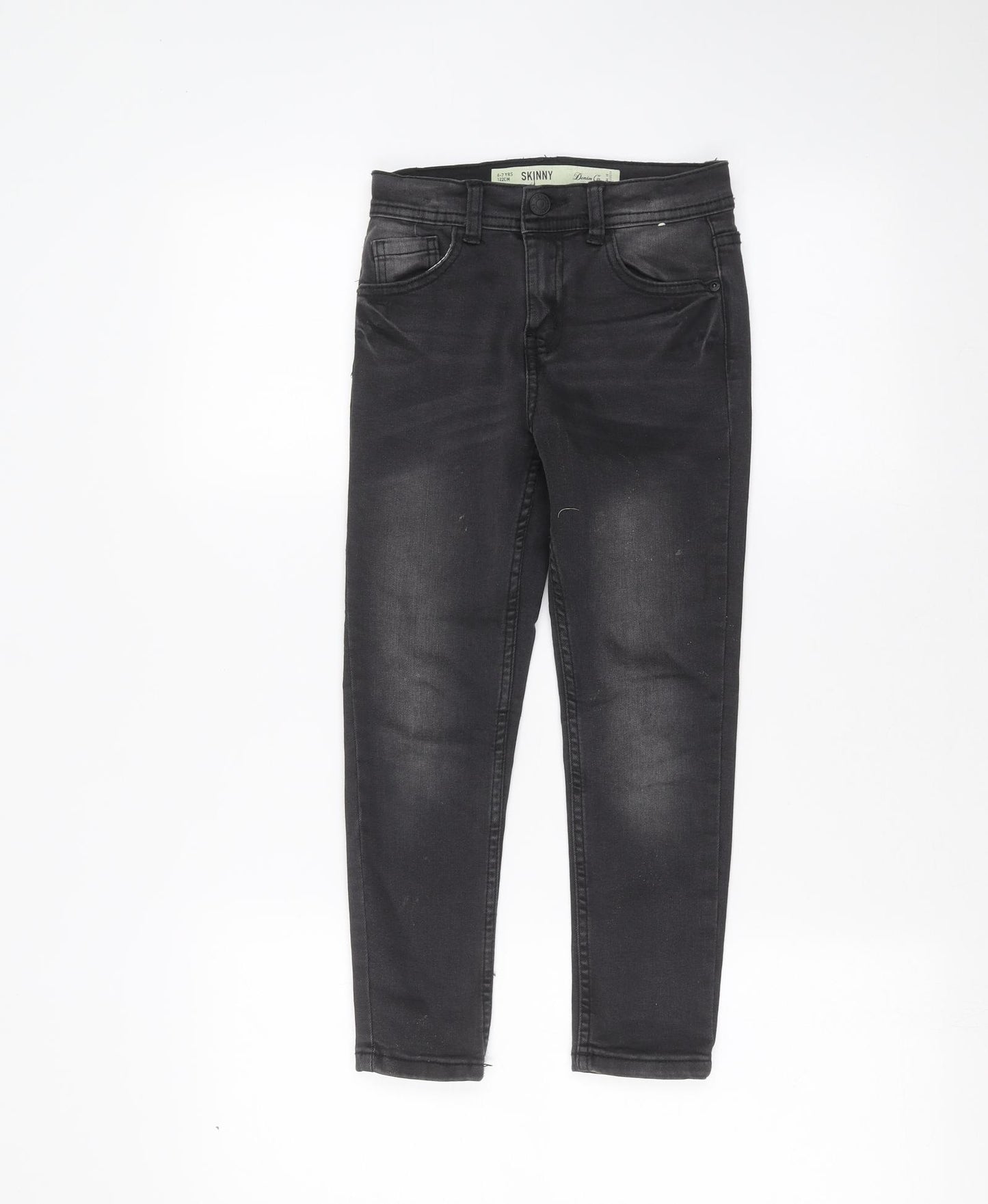 Denim & Co. Boys Black   Skinny Jeans Size 6-7 Years