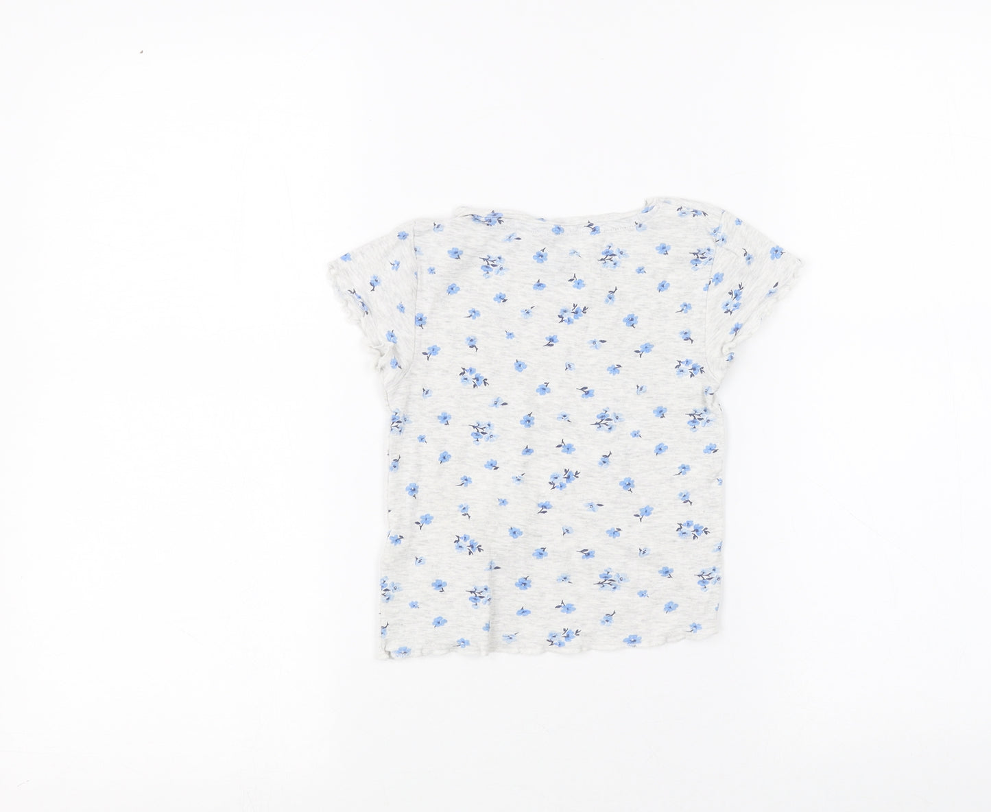 F&F Girls Grey   Basic T-Shirt Size 3-4 Years