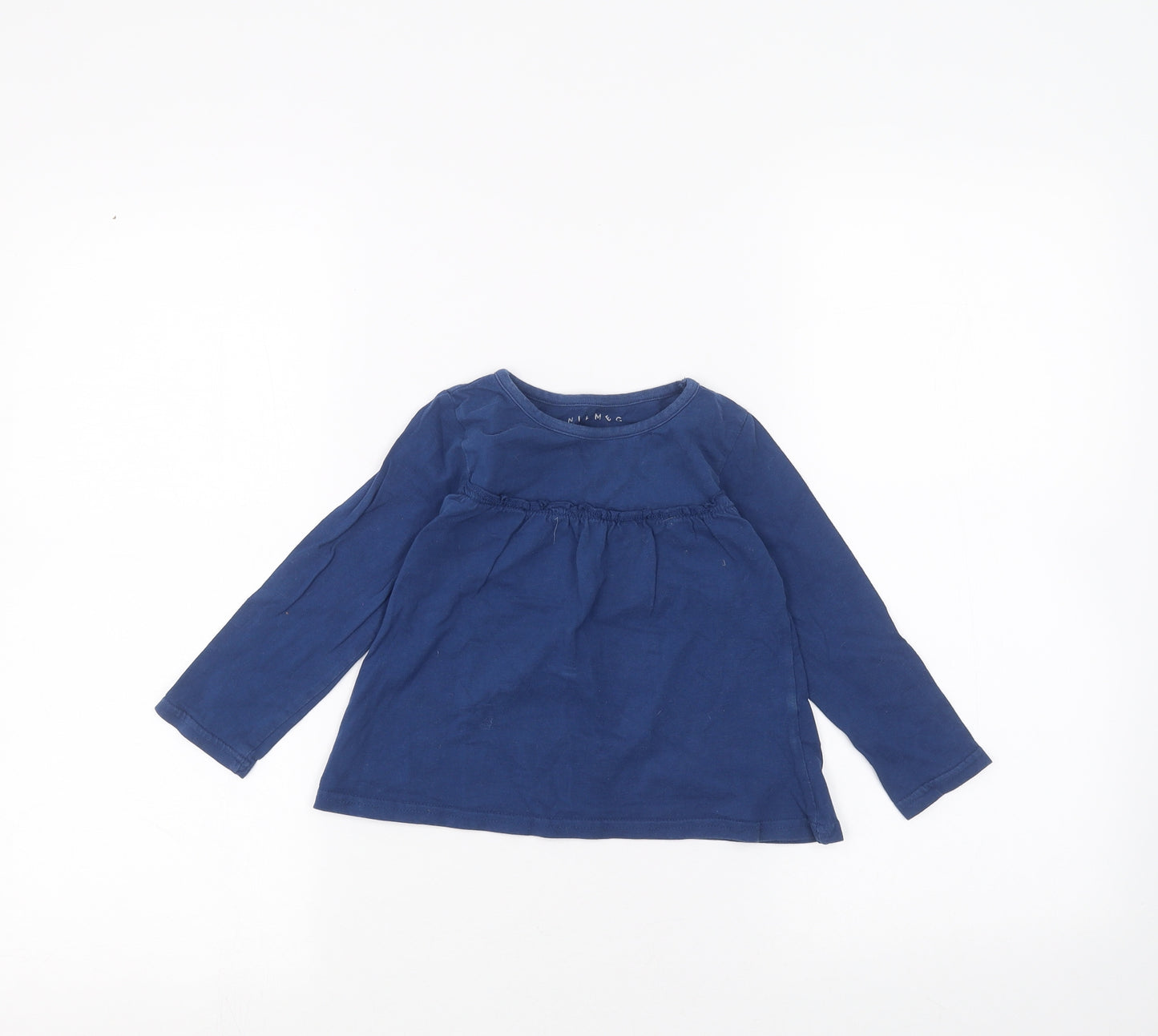 Nutmeg Girls Blue   Basic T-Shirt Size 3-4 Years