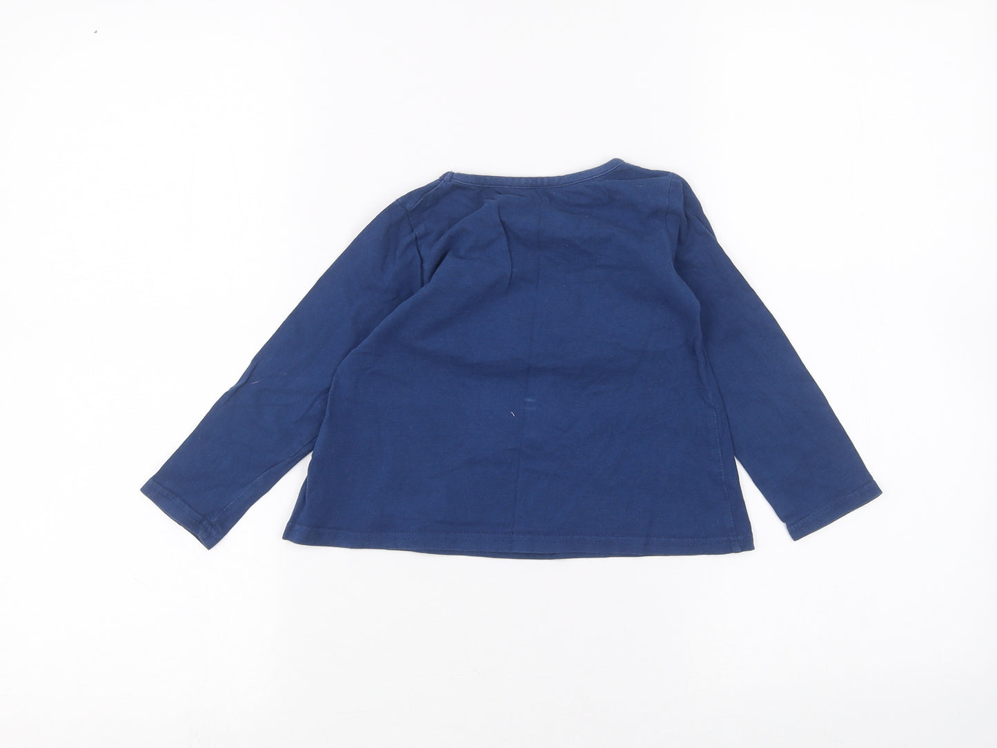 Nutmeg Girls Blue   Basic T-Shirt Size 3-4 Years
