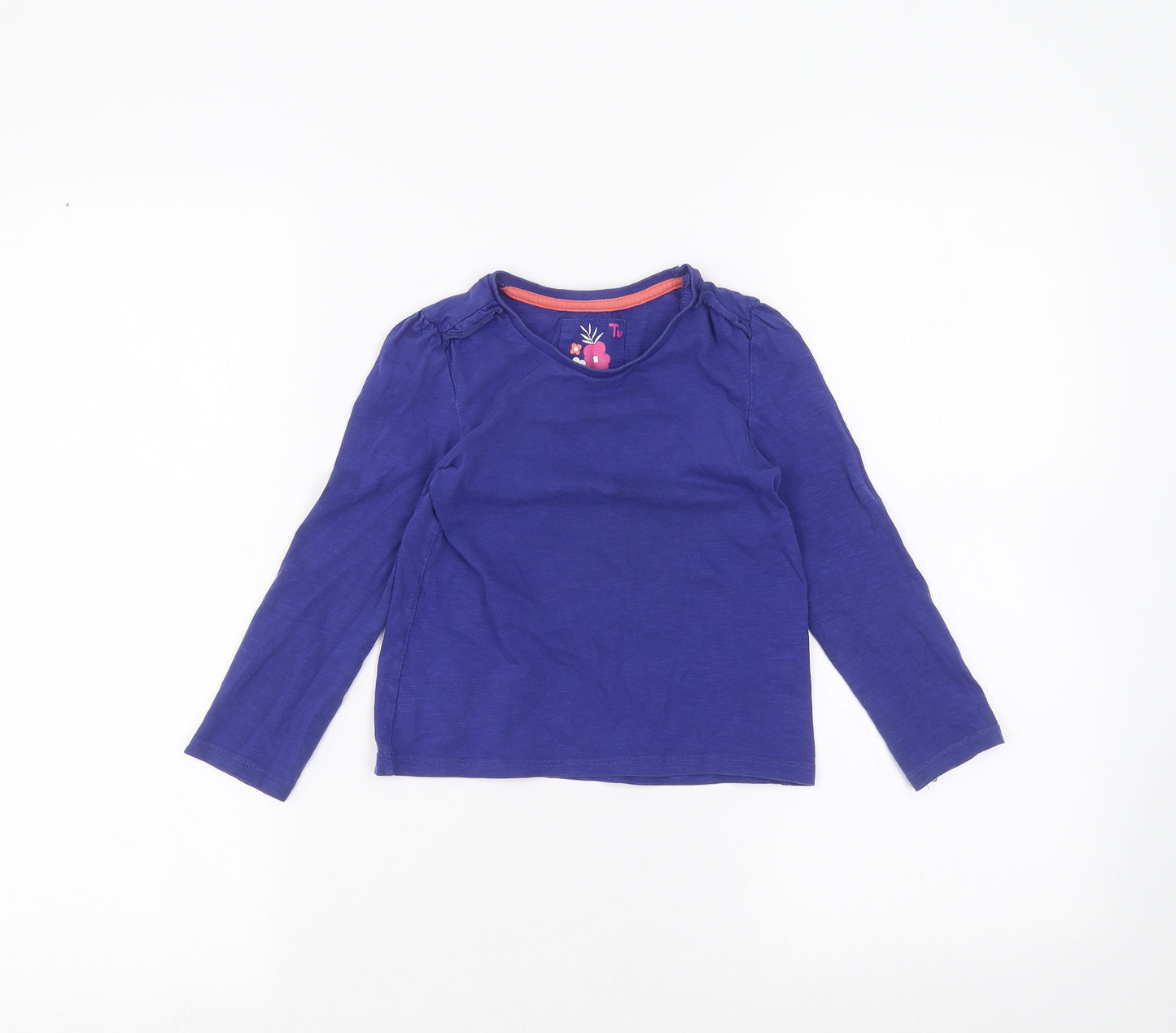 TU Girls Blue   Basic T-Shirt Size 2-3 Years
