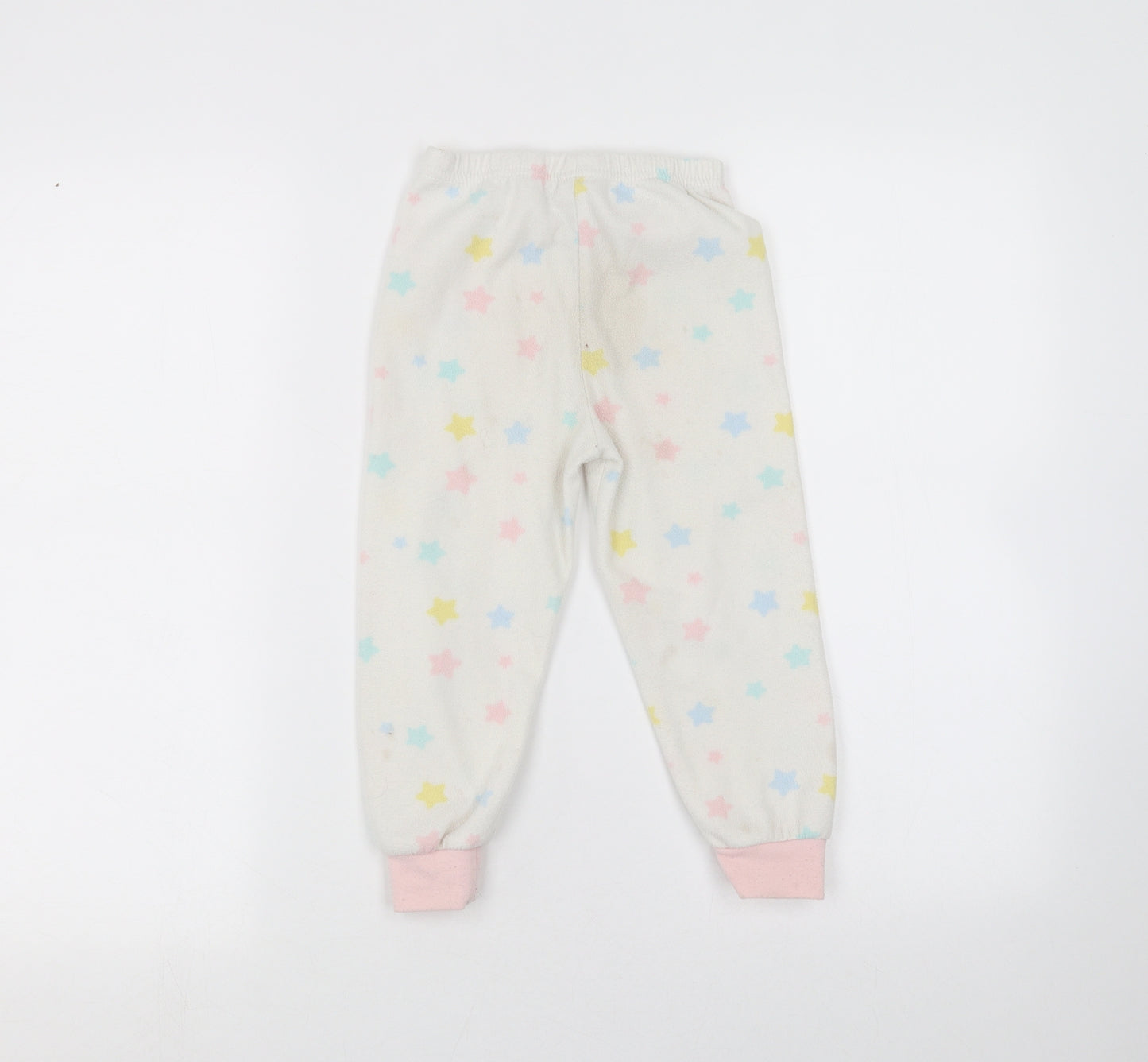 Young Dimension Girls White   Sweatpants Trousers Size 3-4 Years