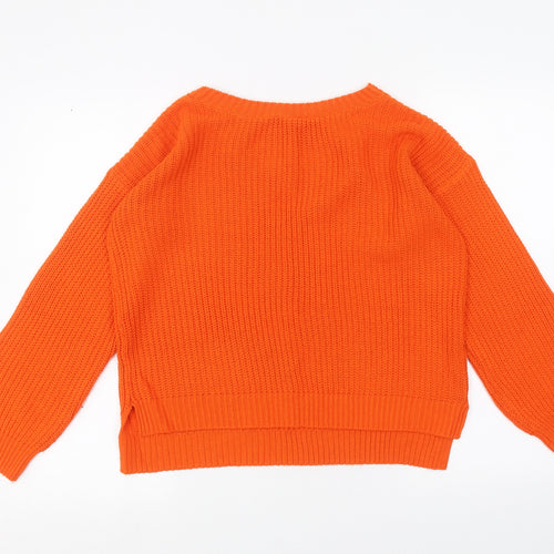 Primark Womens Orange   Pullover Jumper Size S