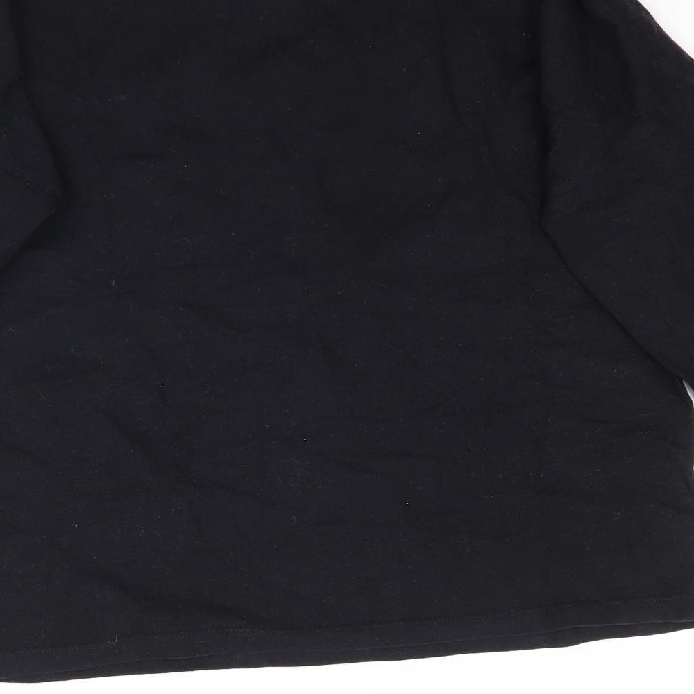 TU Girls Black   Basic T-Shirt Size 12-13 Years  - Girls Can Do Anything